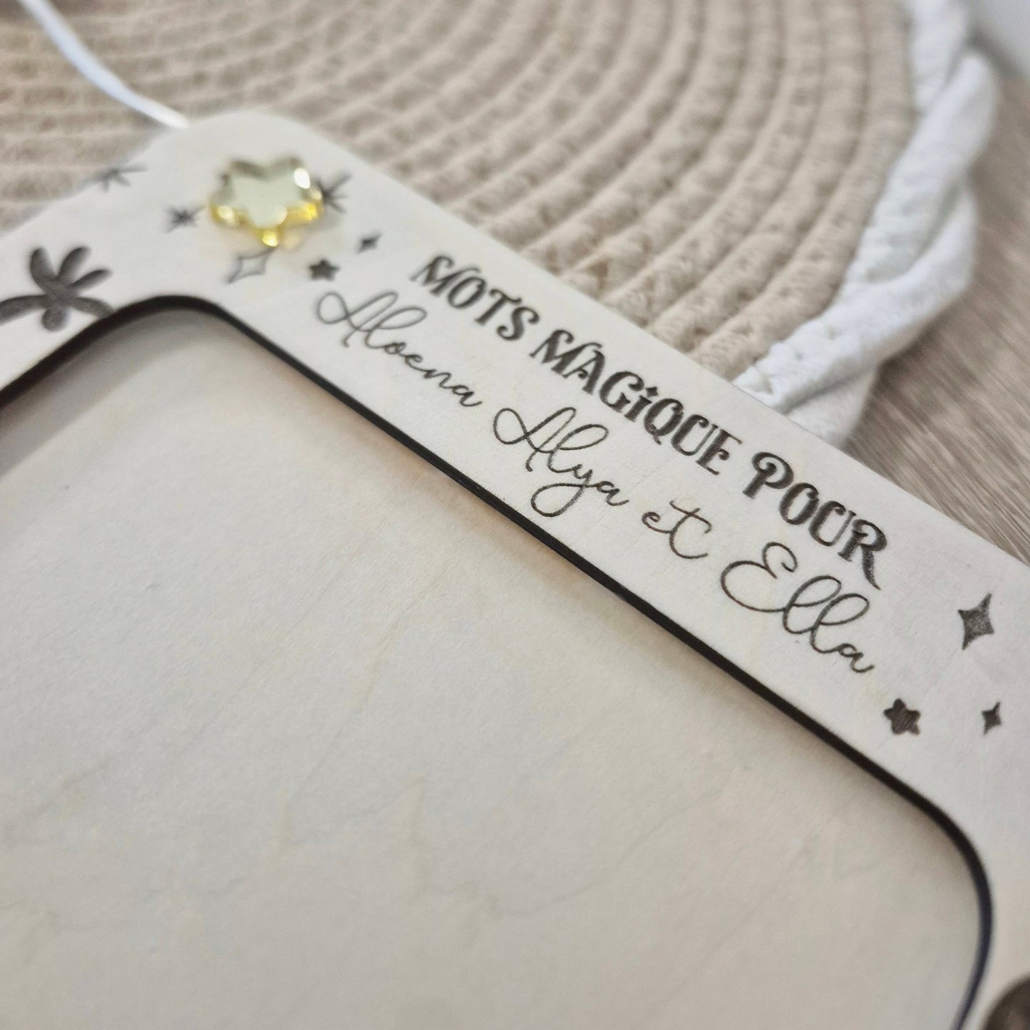 Cadre lumineux magique – Message des lutins et créatures féeriques - Alonaly