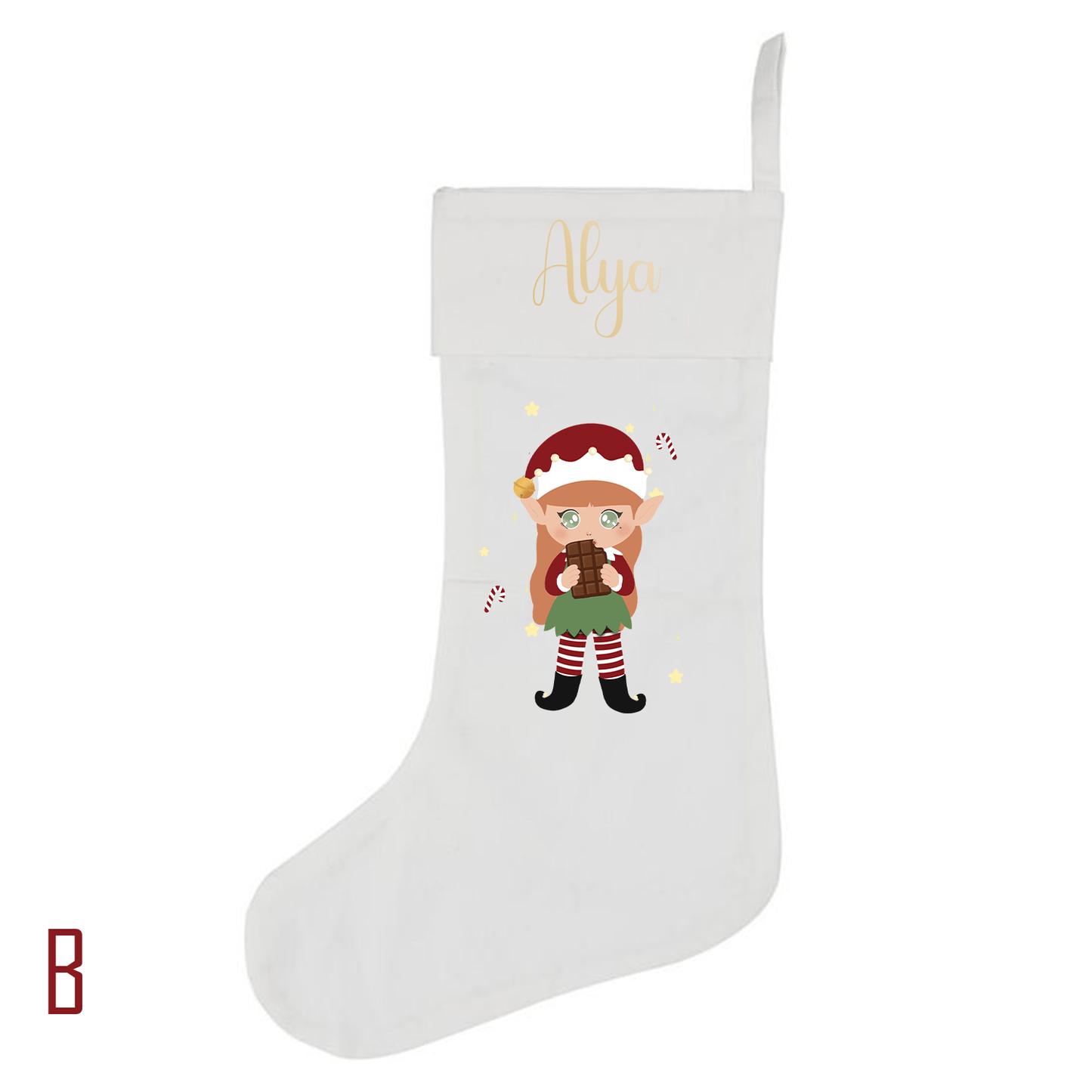 Chaussettes de Noël personnalisées avec prénom - Alonaly