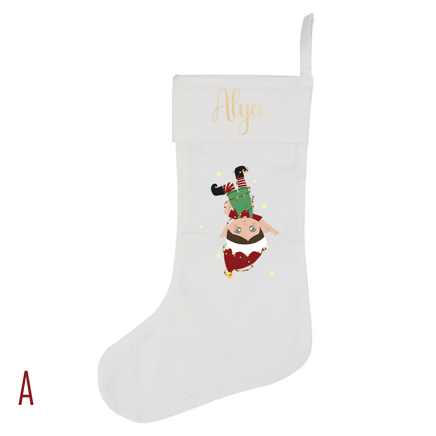 Chaussettes de Noël personnalisées avec prénom - Alonaly