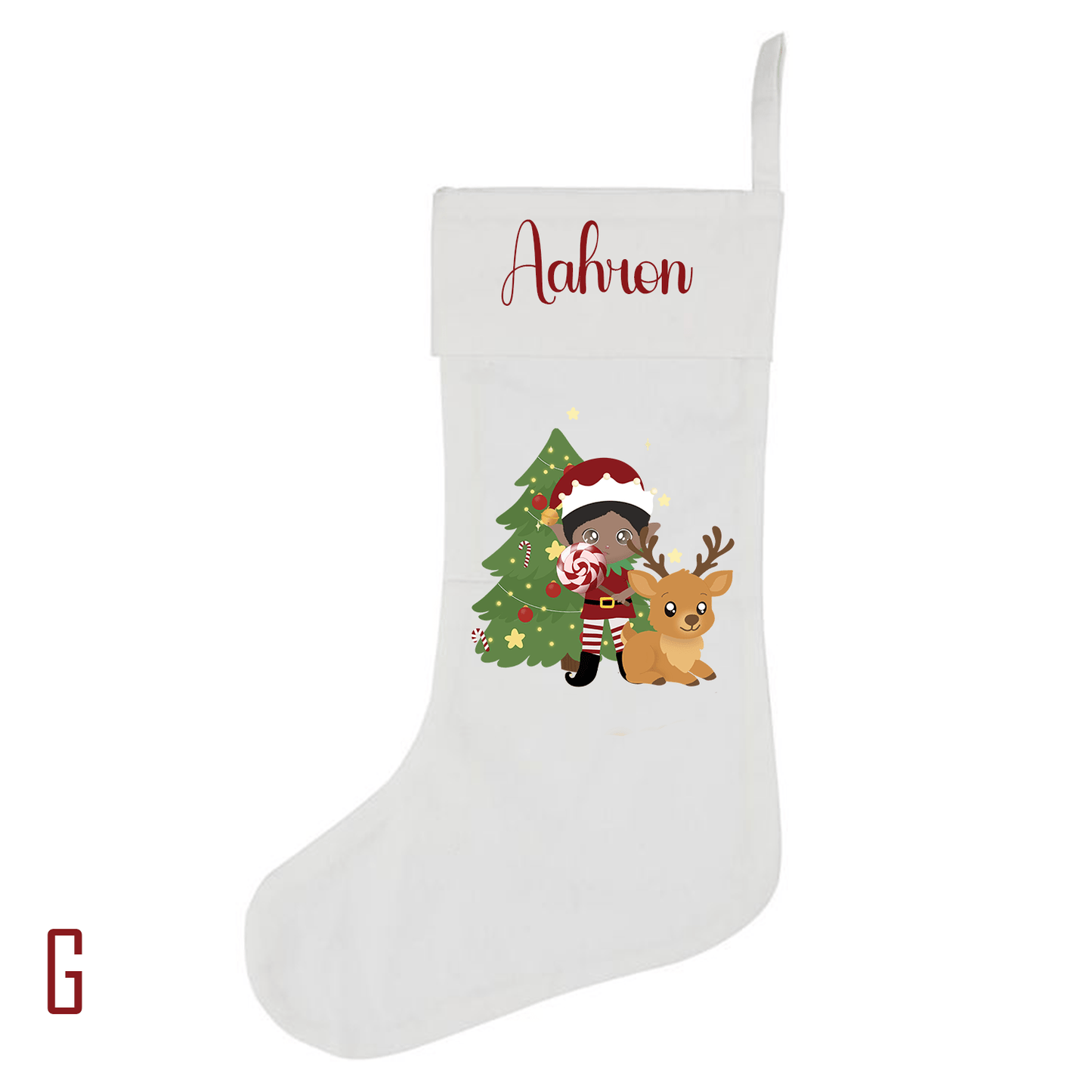 Chaussettes de Noël personnalisées avec prénom - Alonaly