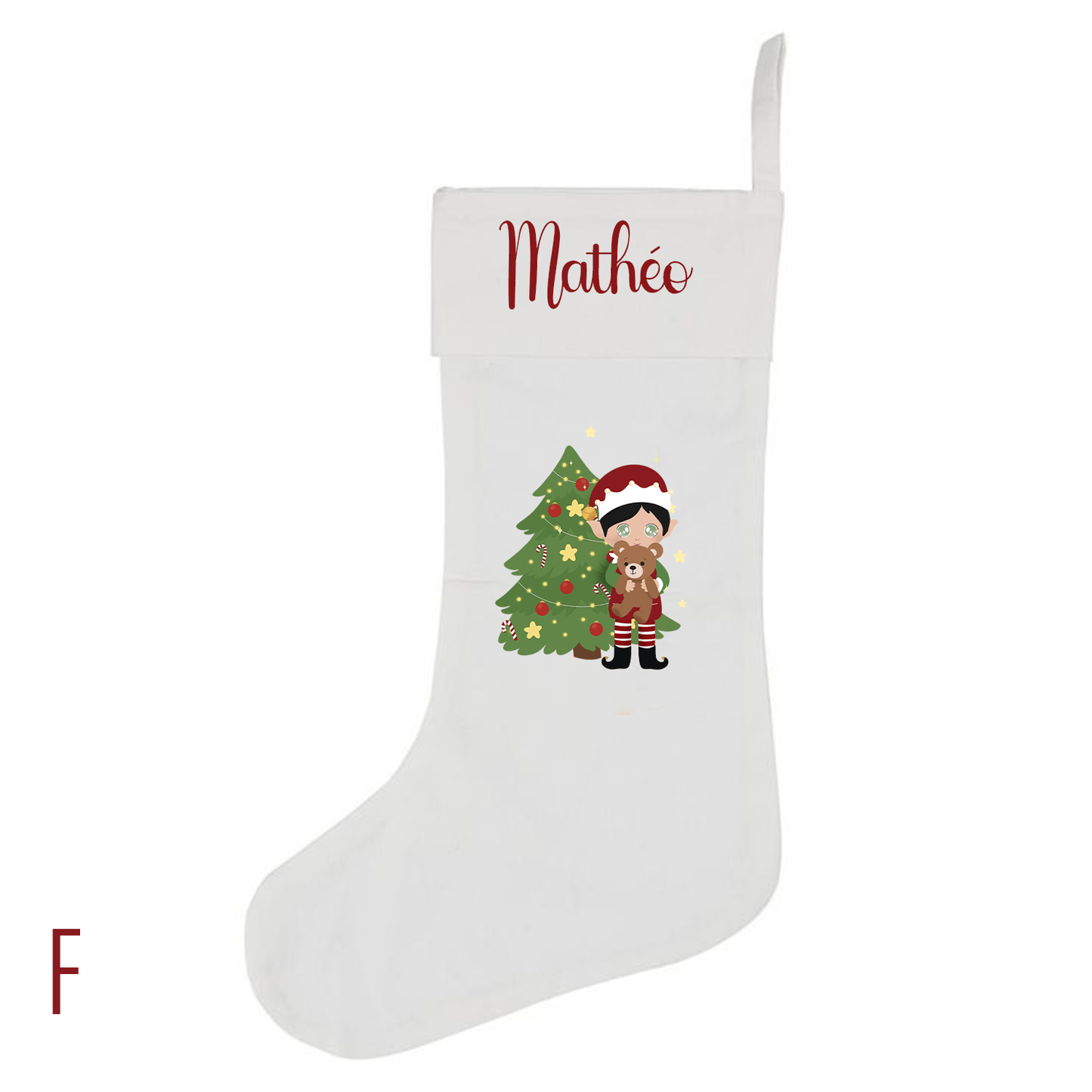 Chaussettes de Noël personnalisées avec prénom - Alonaly