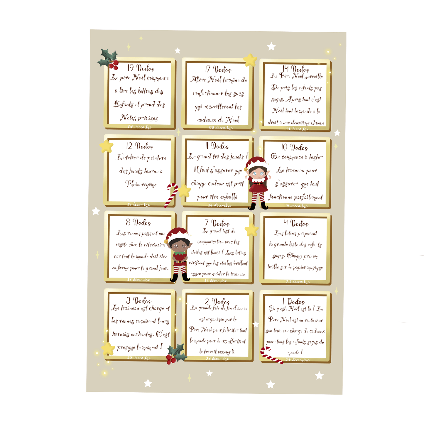 Compteur à Dodo de Noël - Alonaly