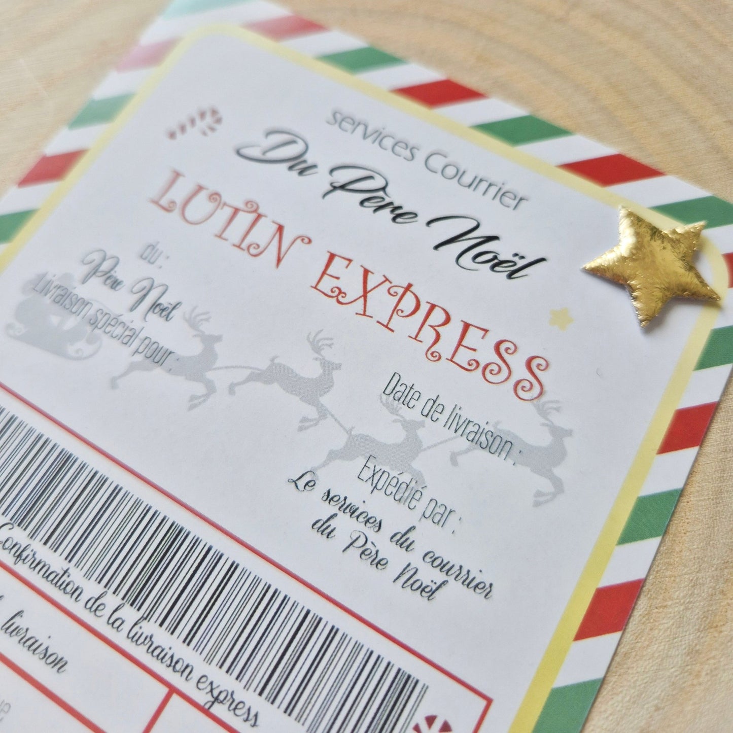 Étiquette d’Expédition du Père Noël – PDF magique à imprimer - Alonaly