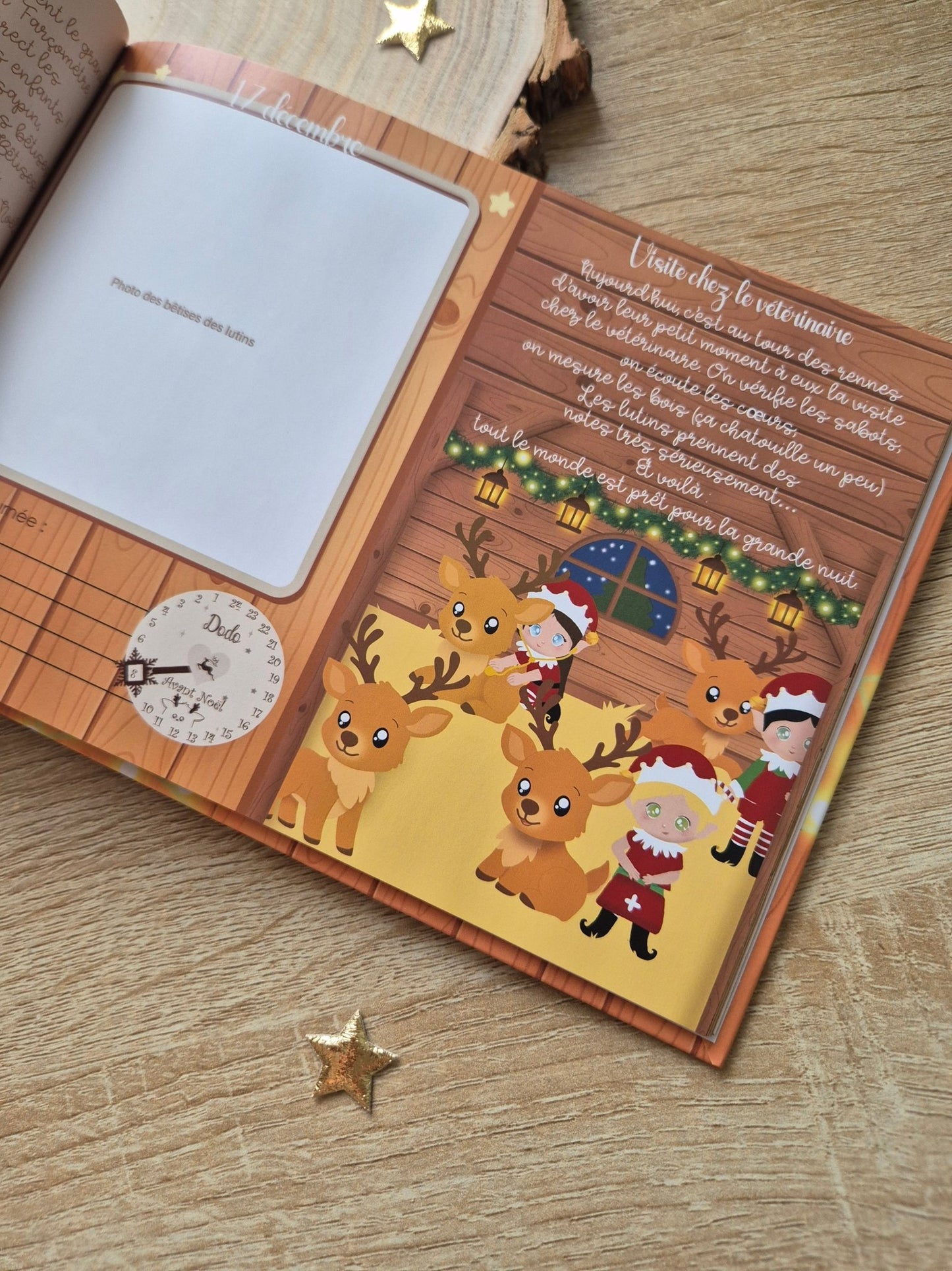 Livre souvenir de Noël avec lutins farceurs – Activités, histoires magiques et photos à remplir - Alonaly