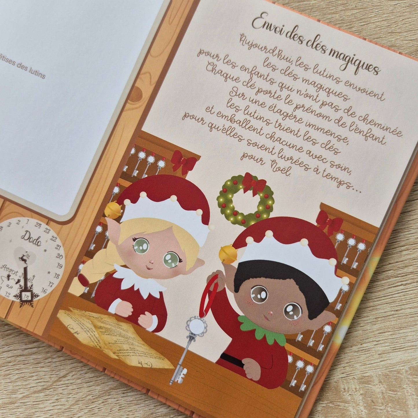 Livre souvenir de Noël avec lutins farceurs – Activités, histoires magiques et photos à remplir - Alonaly
