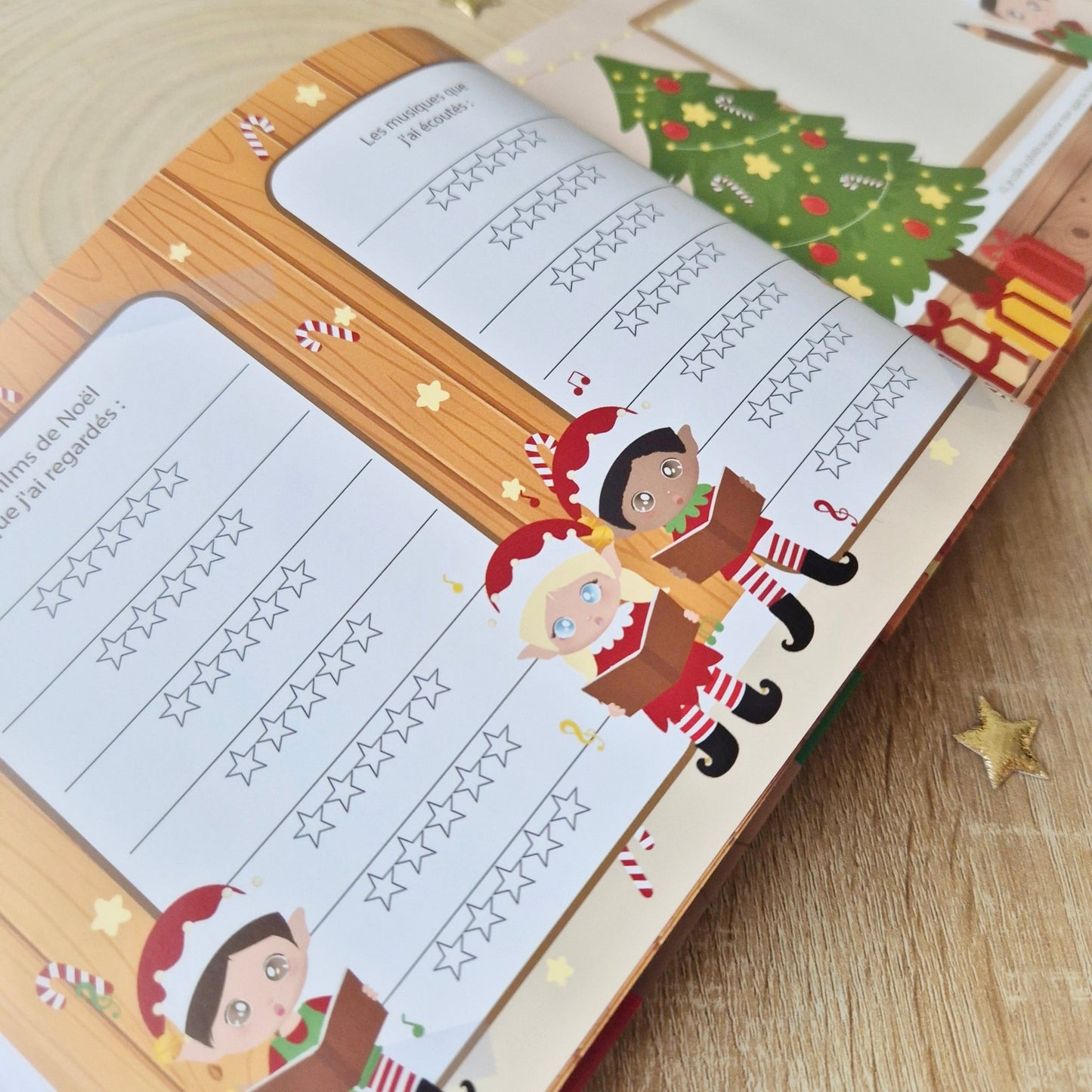 Livre souvenir de Noël avec lutins farceurs – Activités, histoires magiques et photos à remplir - Alonaly