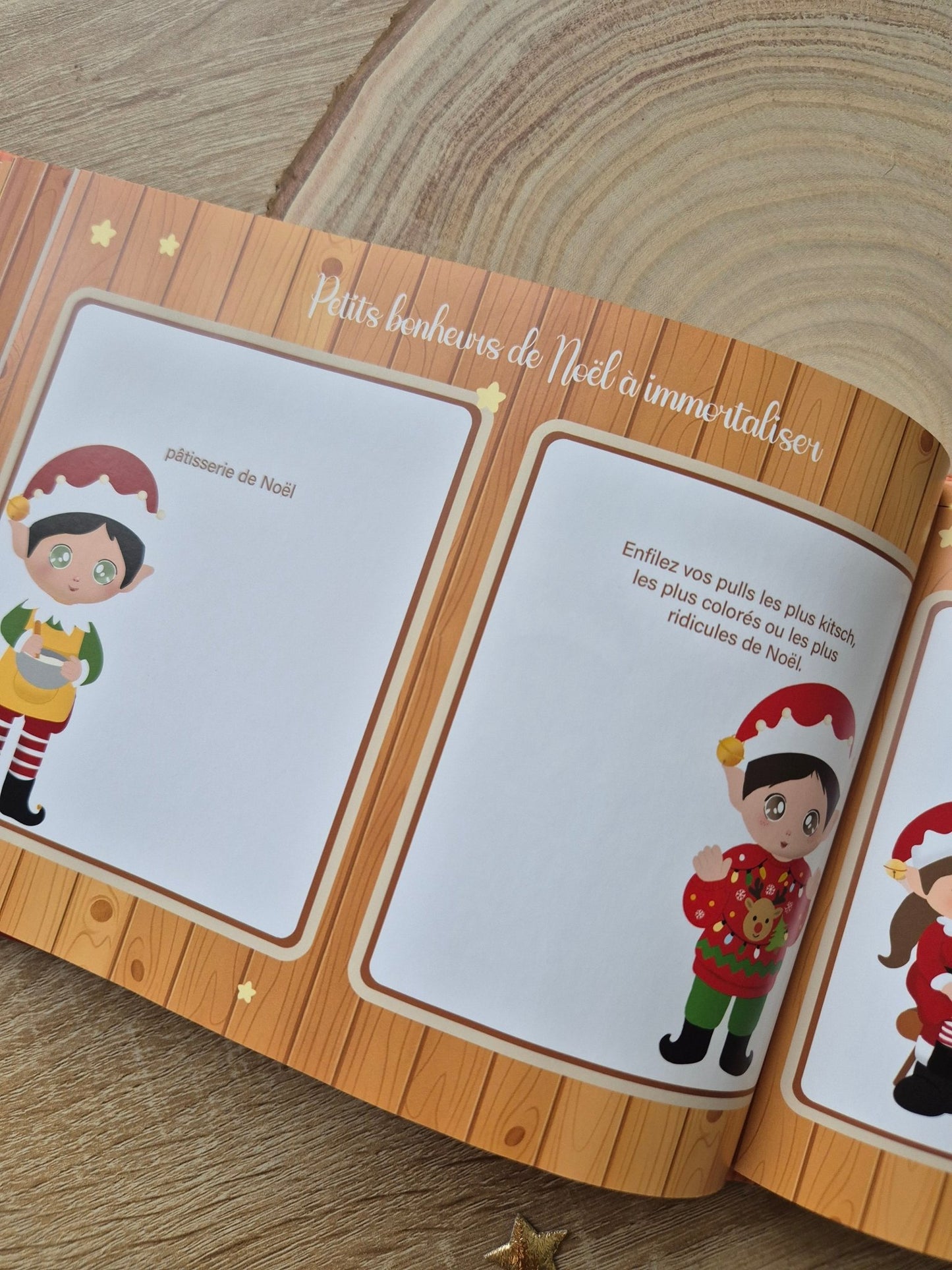 Livre souvenir de Noël avec lutins farceurs – Activités, histoires magiques et photos à remplir - Alonaly