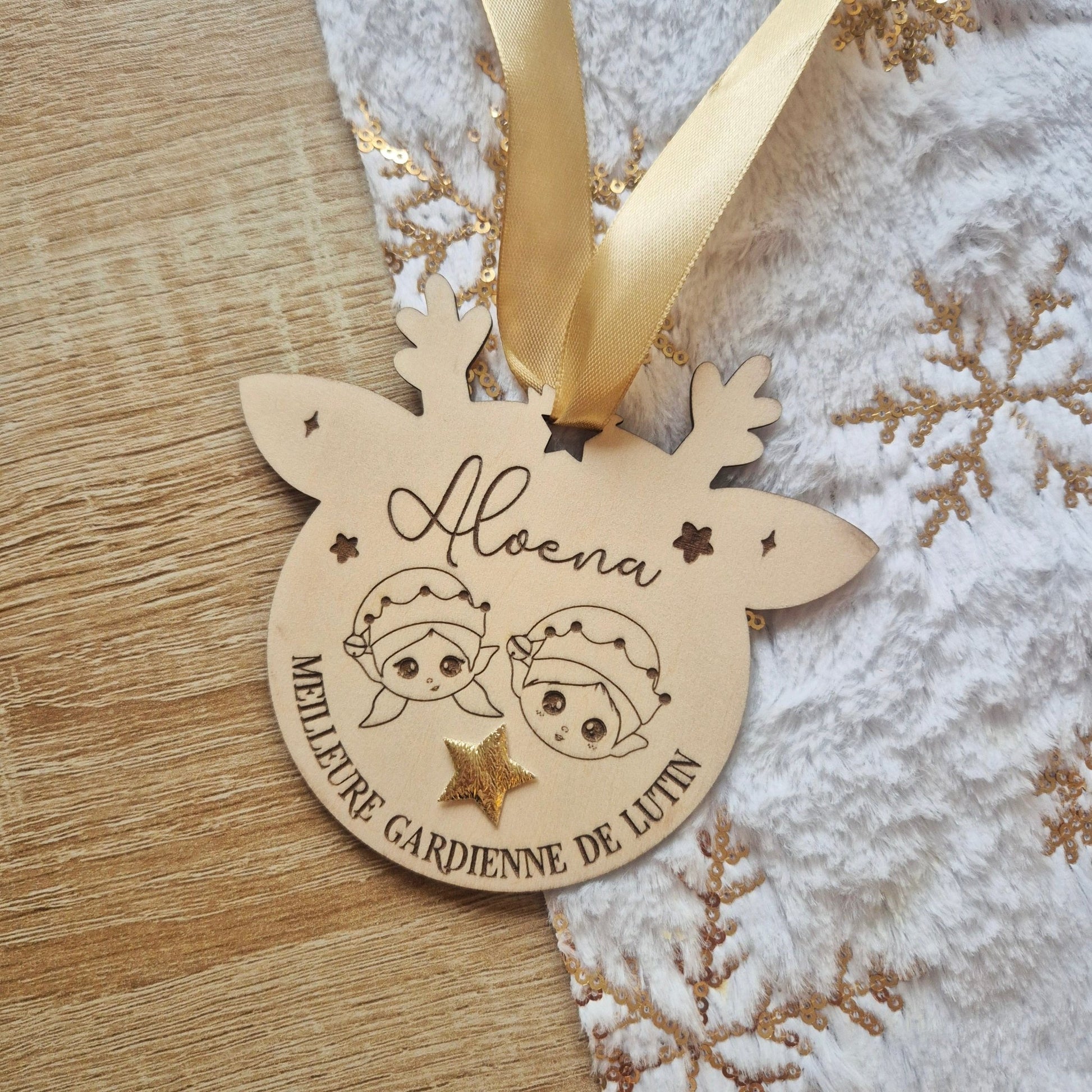 Médaille du bon gardien personnalisée – Récompense du Père Noël - Alonaly