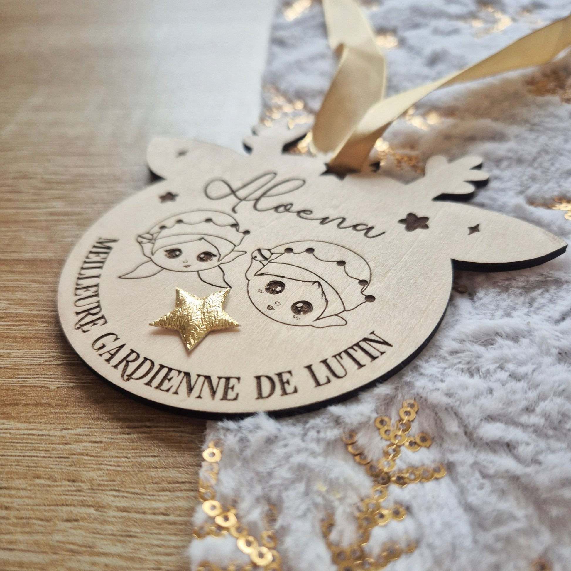 Médaille du bon gardien personnalisée – Récompense du Père Noël - Alonaly