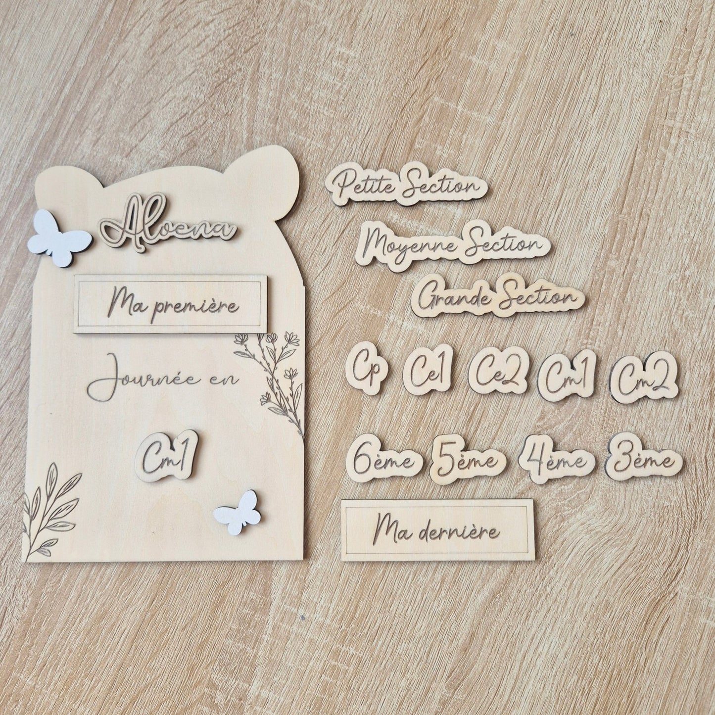 Pancarte d'école personnalisée - Alonaly