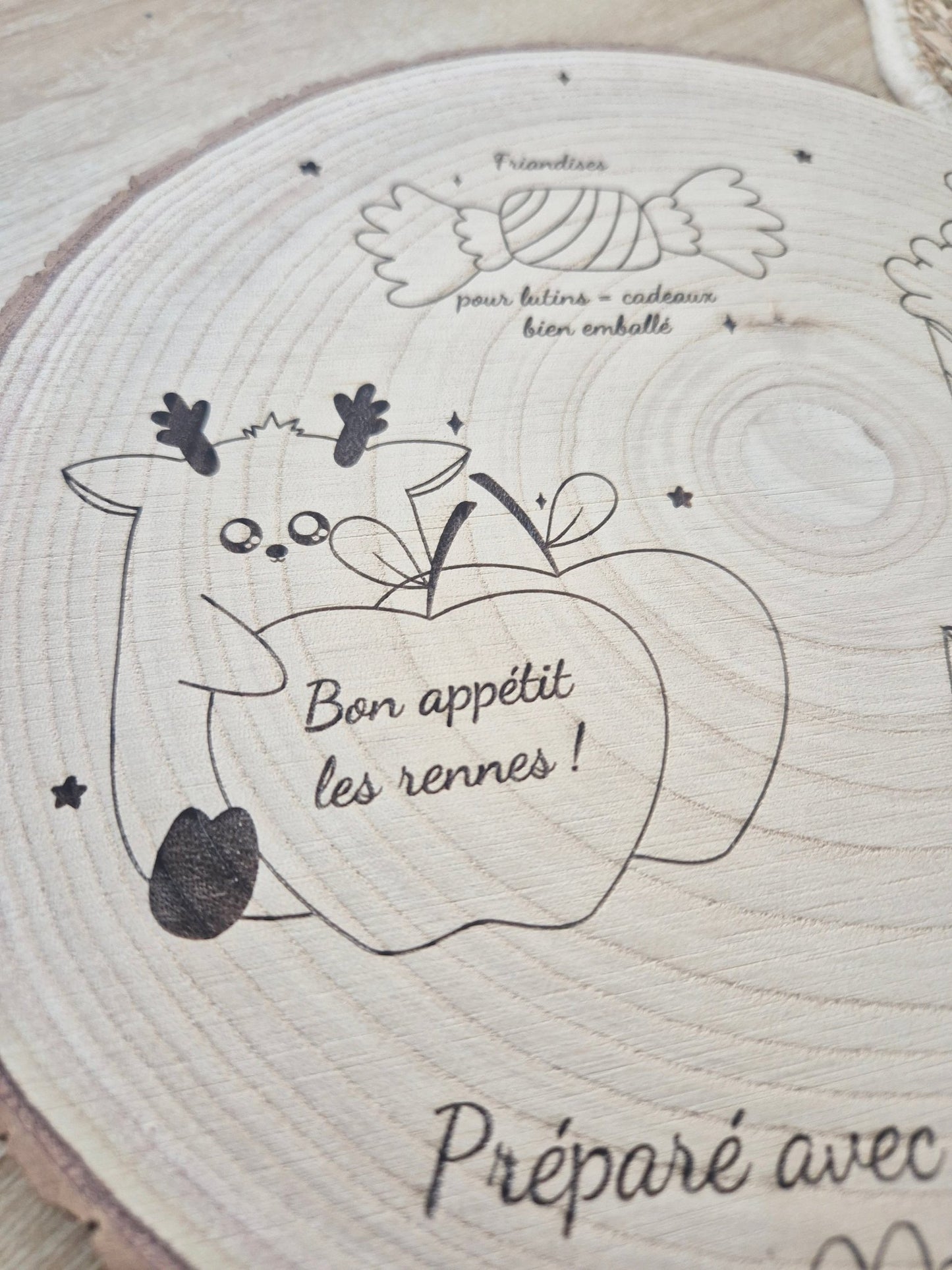 Plateau du Père Noël personnalisée - Alonaly