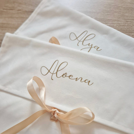 Pochette personnalisée avec prénom – Rangement créations & souvenirs - Alonaly