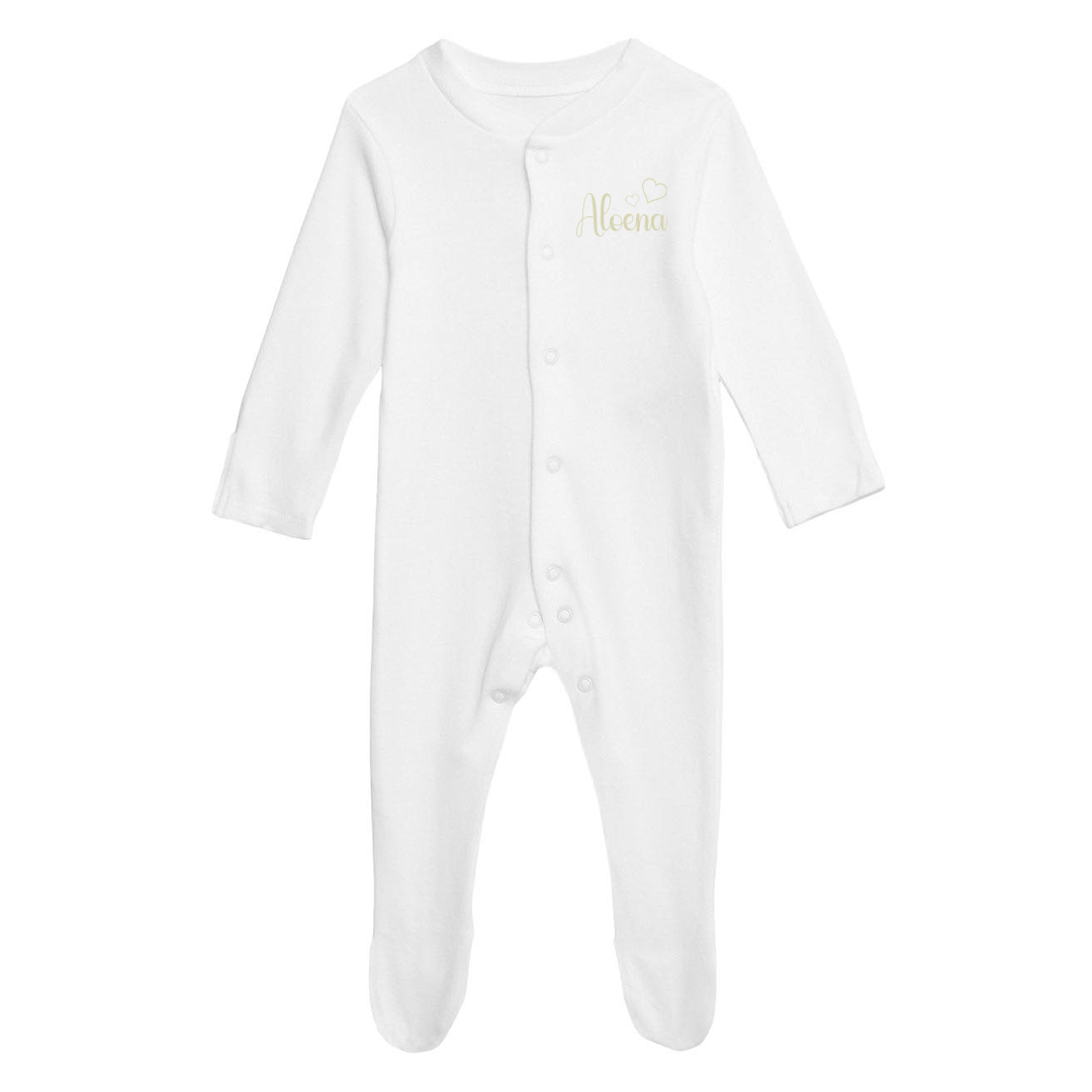 Tenue de naissance à personnaliser Coeur - Alonaly
