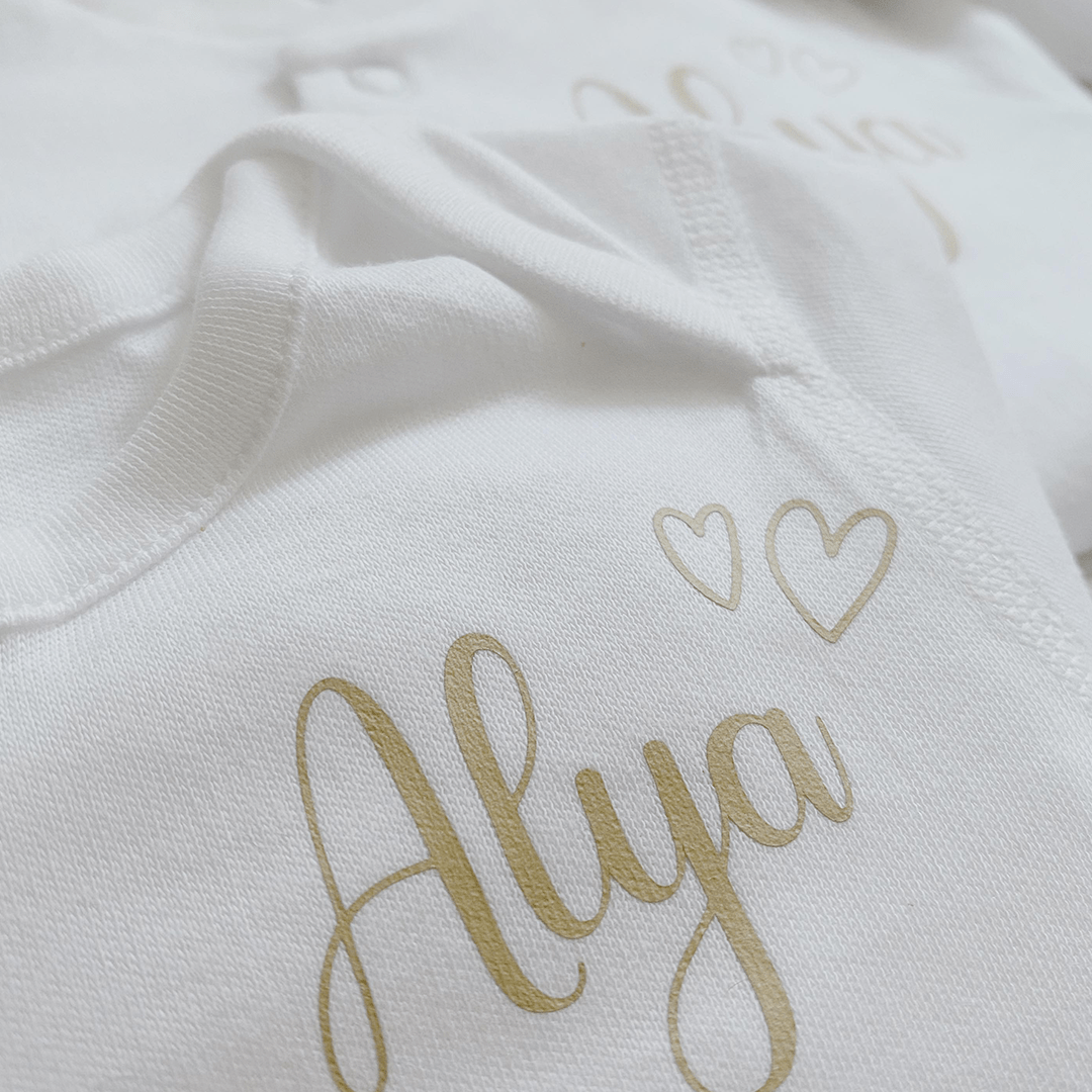 Tenue de naissance à personnaliser Coeur - Alonaly