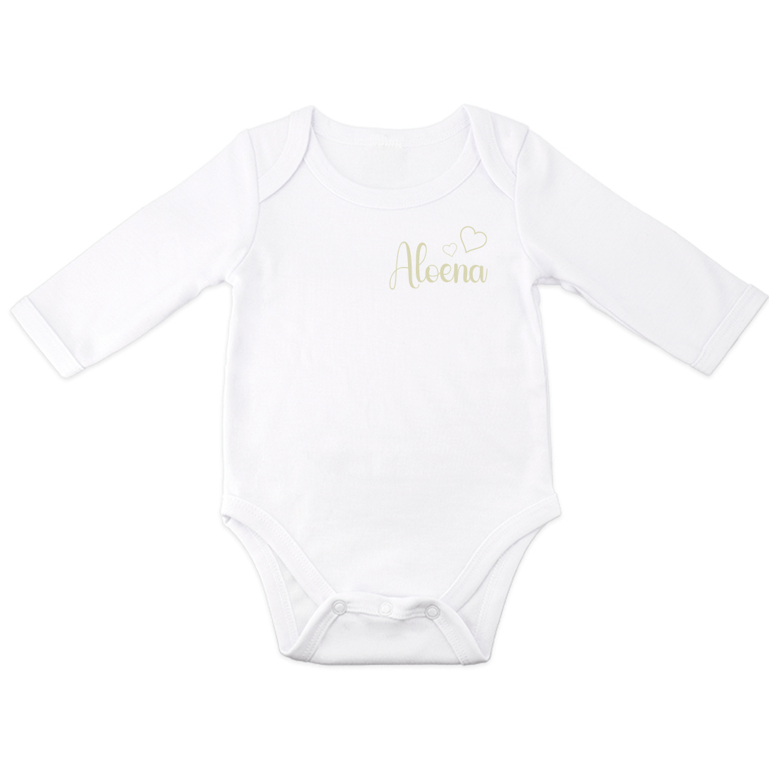 Tenue de naissance à personnaliser Coeur - Alonaly
