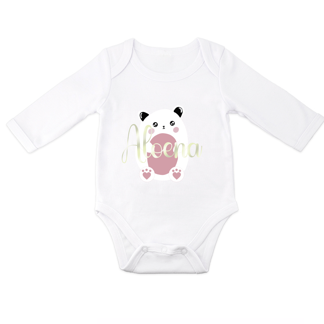Tenue de naissance à personnaliser Ours/Panda - Alonaly
