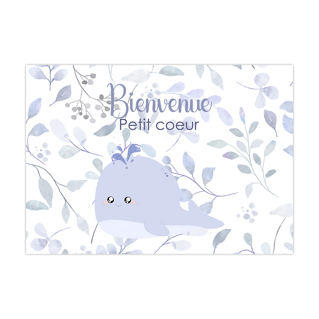 Carte à planter Baleine