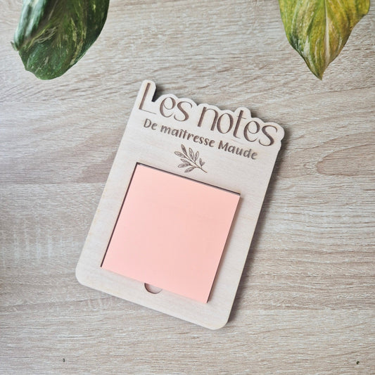 Bloc - notes personnalisé en bois - Alonaly