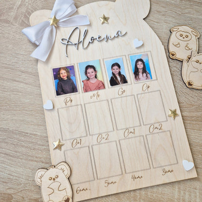 Cadre photo de classe, trombinoscope - Alonaly