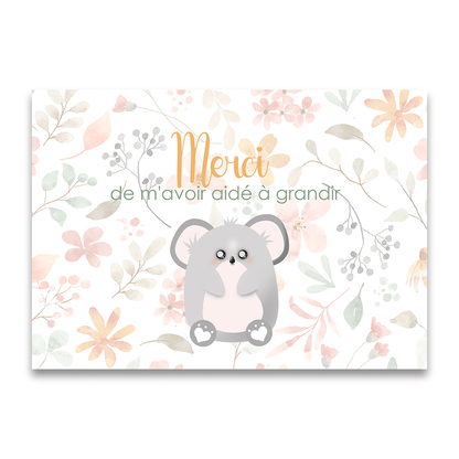 Carte à planter maîtresse/maître - Alonaly