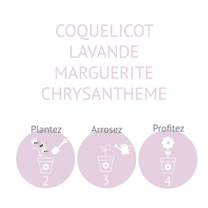 Carte à planter maîtresse/maître - Alonaly