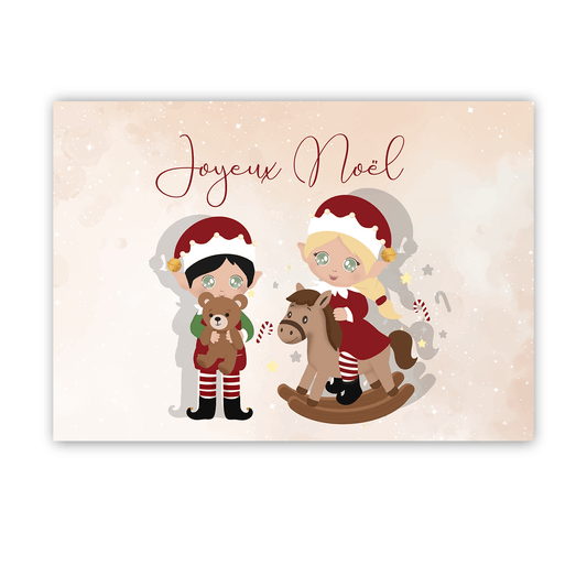 Carte de Noël à planter avec enveloppe rouge – Carte de vœux - Alonaly