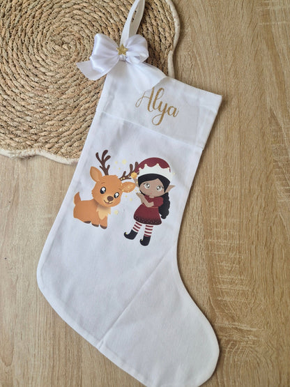 Chaussettes de Noël personnalisées avec prénom - Alonaly