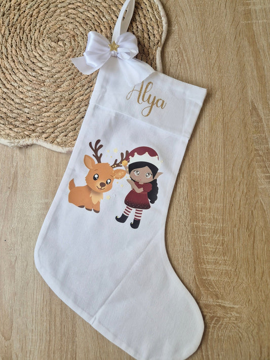 Chaussettes de Noël personnalisées avec prénom - Alonaly