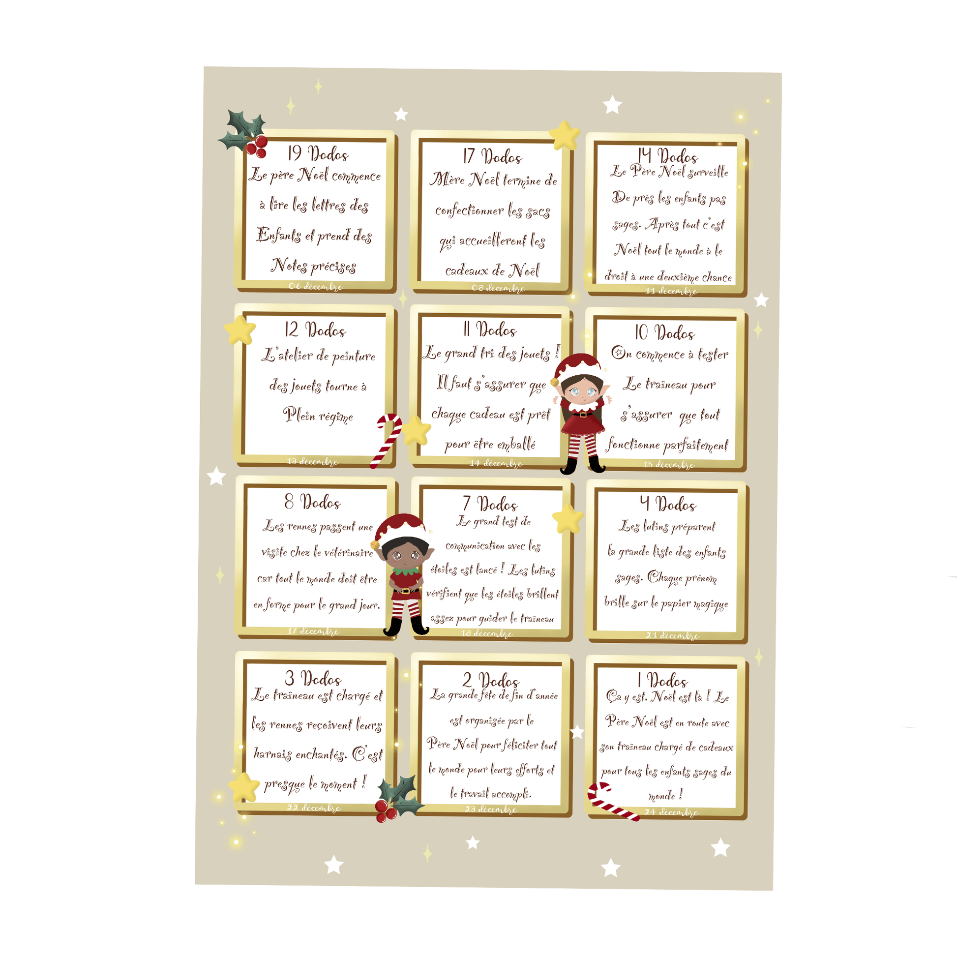 Compteur à Dodo de Noël - Alonaly