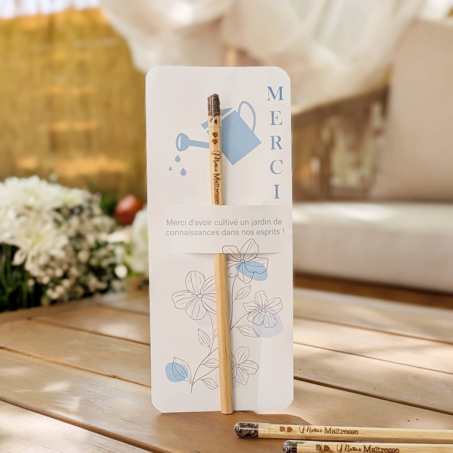 Crayon à Planter Cadeau Maîtresse – Merci pour cette Année - Alonaly