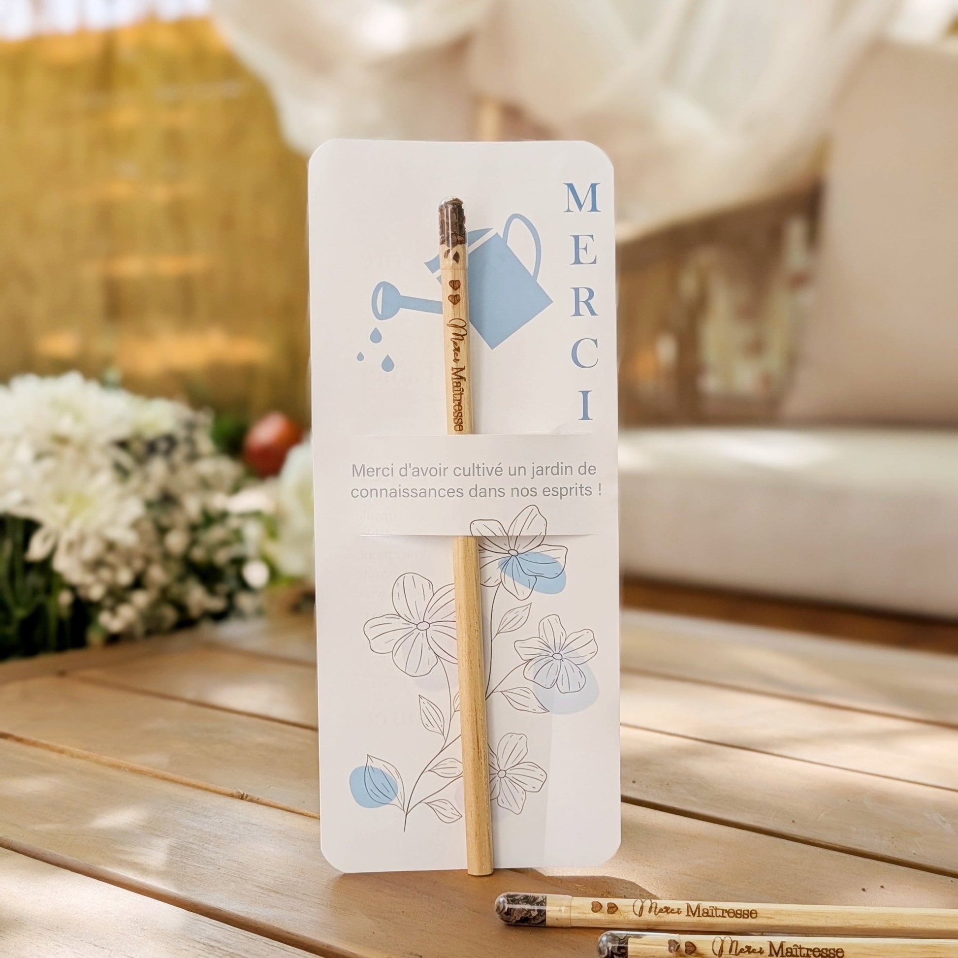 Crayon à Planter Cadeau Maîtresse – Merci pour cette Année - Alonaly