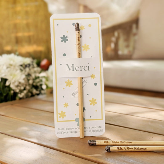 Crayon à Planter Cadeau Maîtresse – Merci pour cette Année - Alonaly