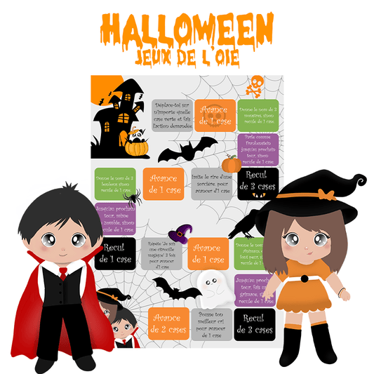 Jeu de l'Oie Halloween - Alonaly