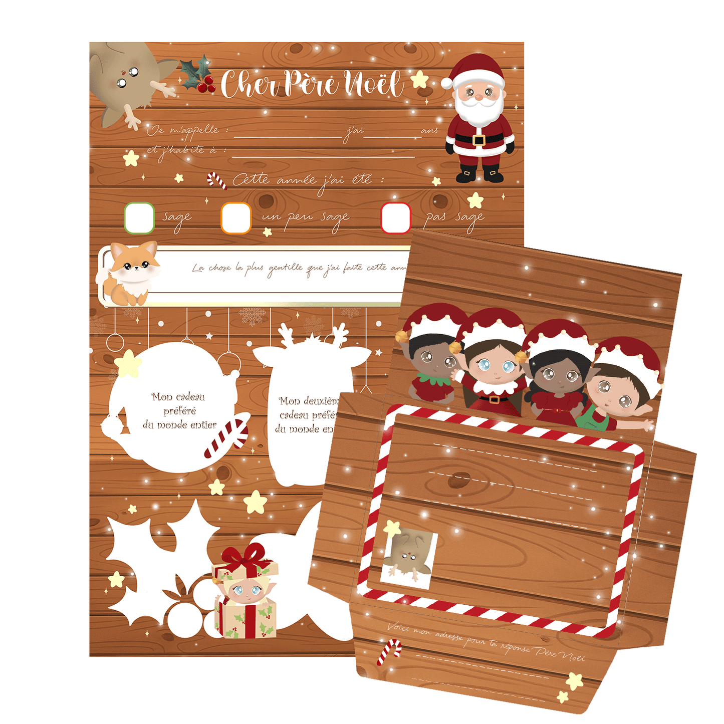 Liste au Père Noël Gratuite pdf – À imprimer pour rêver en famille - Alonaly