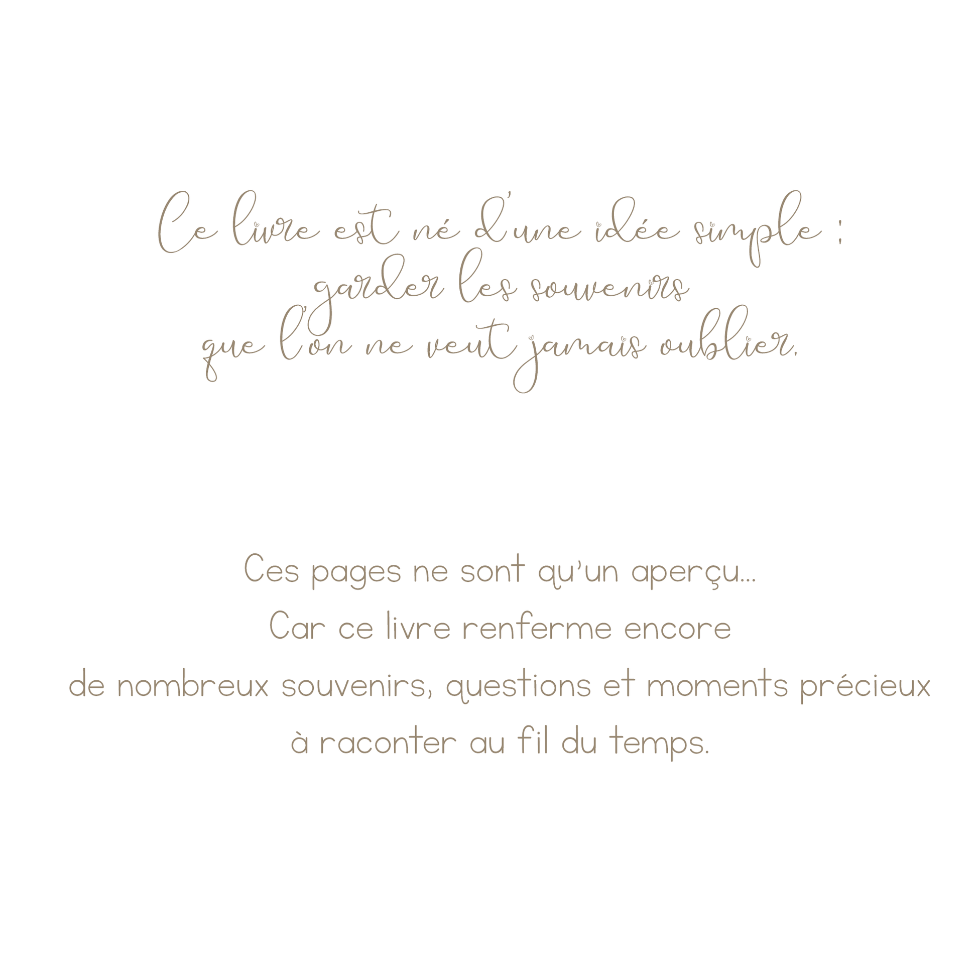 Livre de naissance beige personnalisé – Souvenirs de bébé de la grossesse à 5 ans - Alonaly