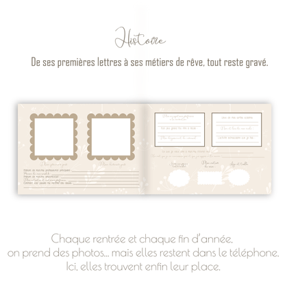 Livre photo de classe personnalisé – Album souvenir scolaire enfant - Alonaly