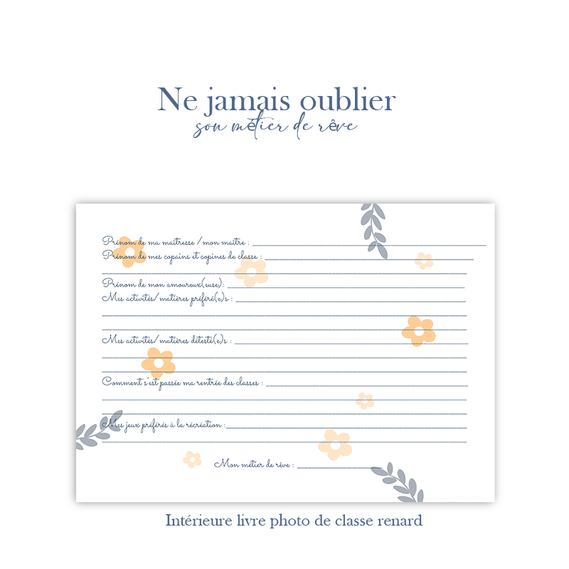 Livre photos de classe - Alonaly