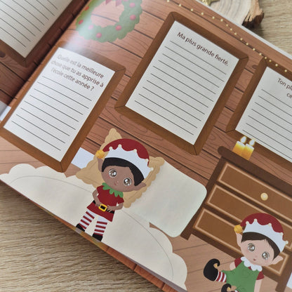 Livre souvenir de Noël avec lutins farceurs – Activités, histoires magiques et photos à remplir - Alonaly