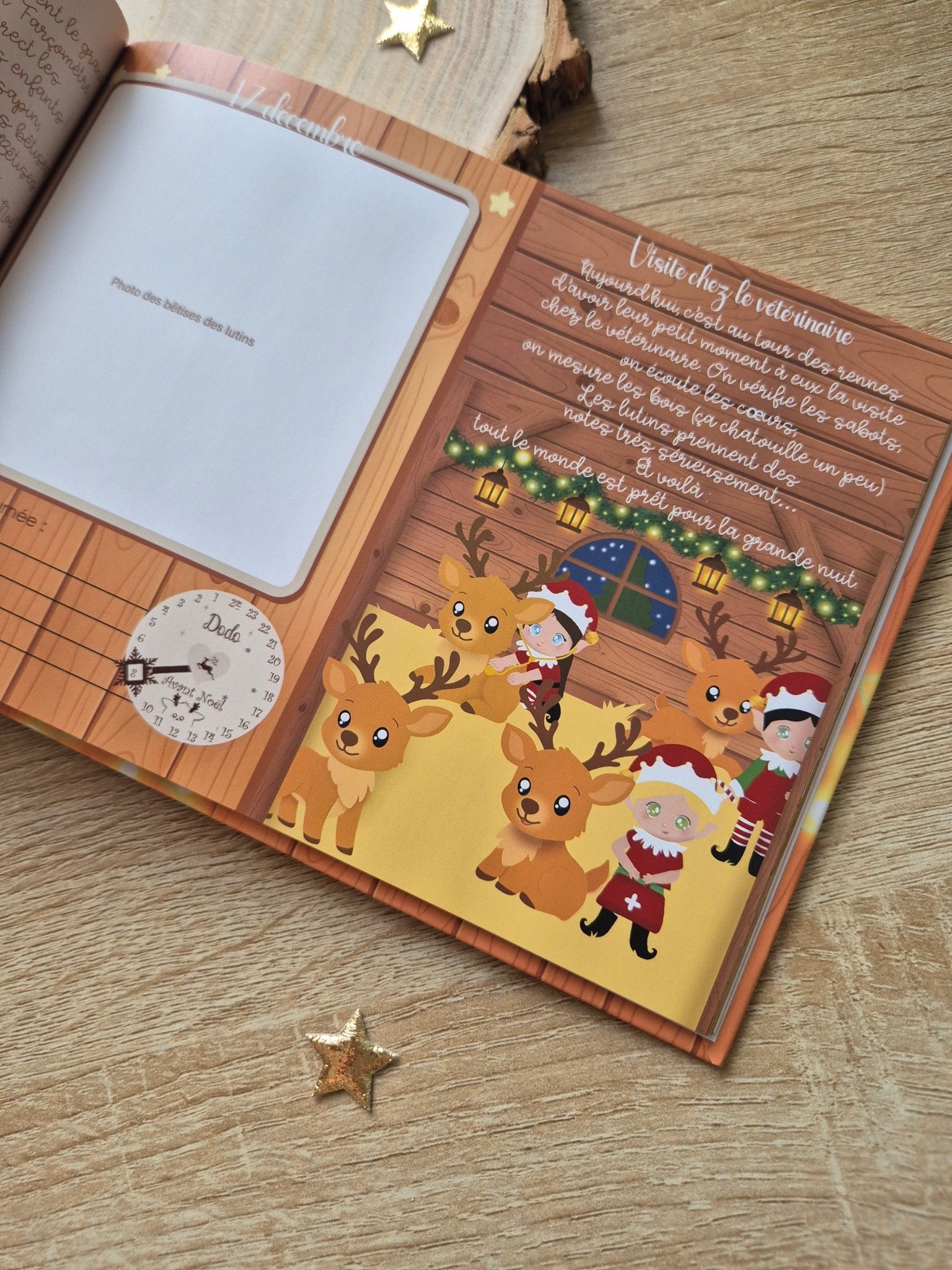 Livre souvenir de Noël avec lutins farceurs – Activités, histoires magiques et photos à remplir - Alonaly