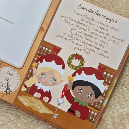 Livre souvenir de Noël avec lutins farceurs – Activités, histoires magiques et photos à remplir - Alonaly