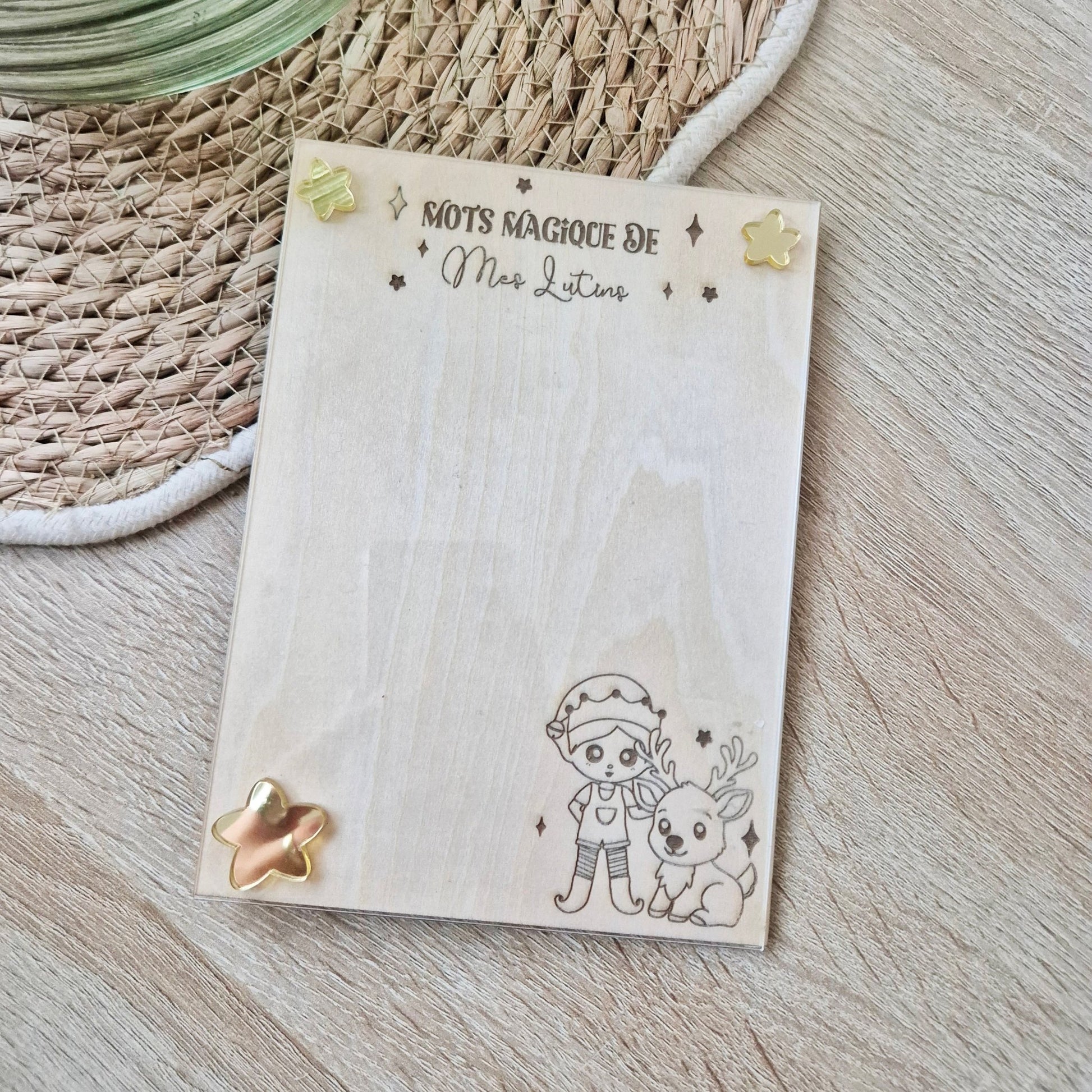 Mots magiques de mes lutins – Tableau effaçable magique - Alonaly