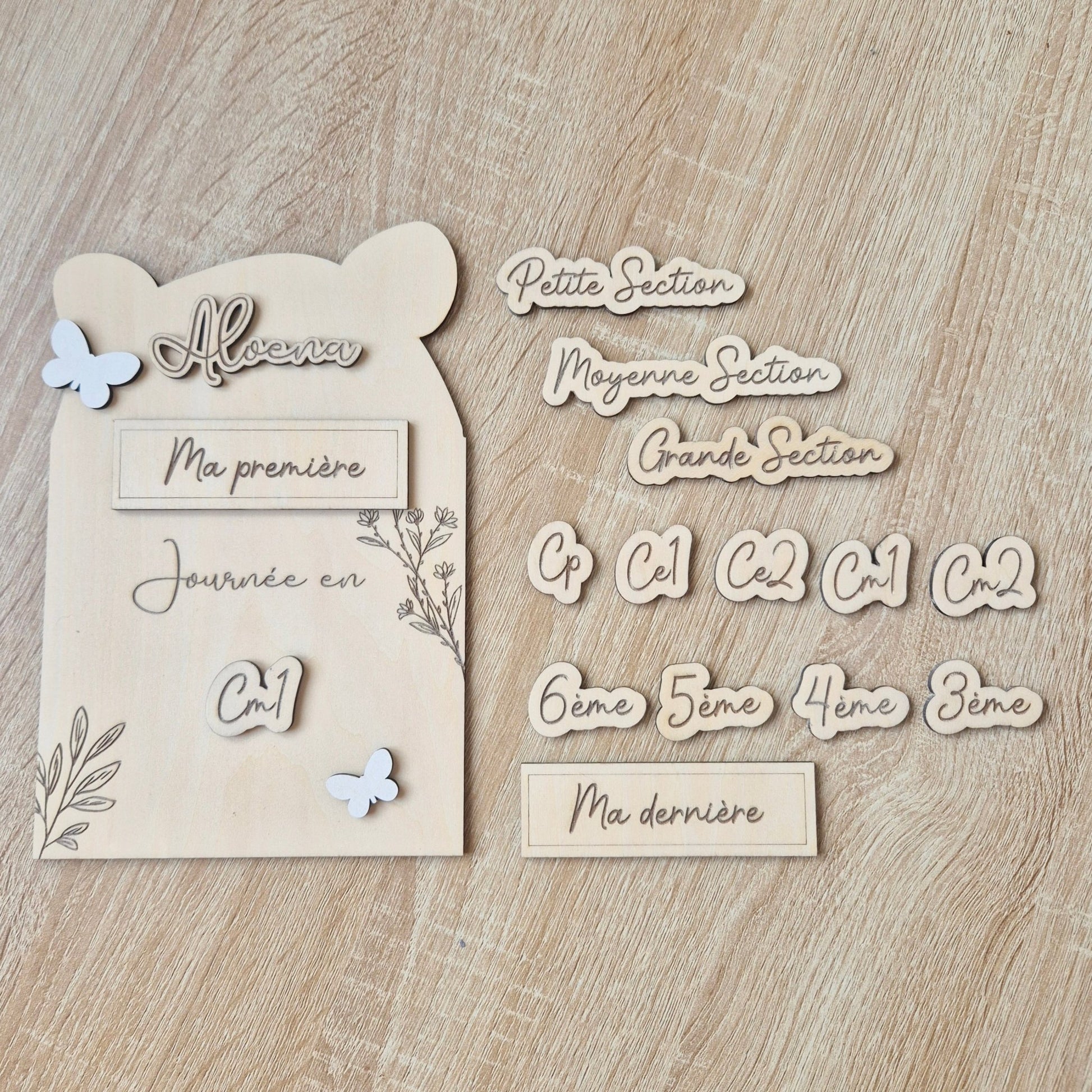 Pancarte d'école personnalisée - Alonaly