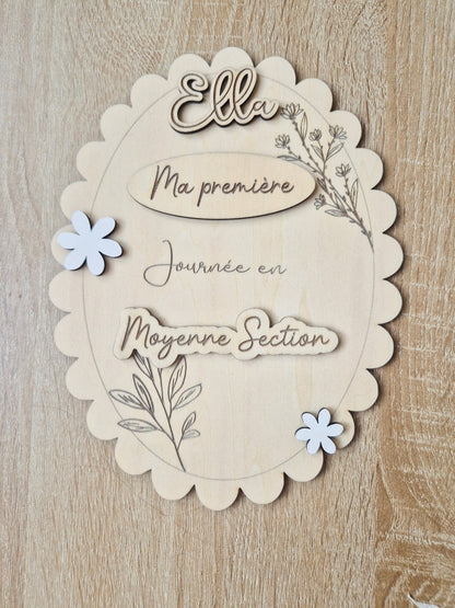 Pancarte d'école personnalisée - Alonaly