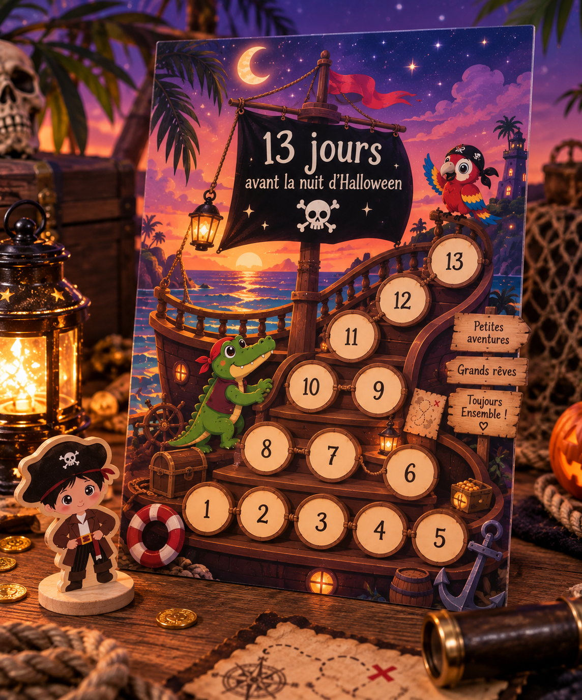 Compteur à Dodo d’Halloween – Version pirate