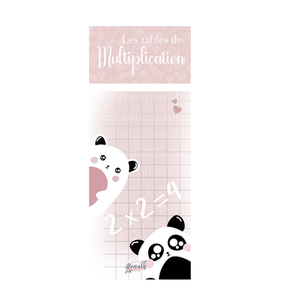 Tables de multiplication ROSE - Alonaly