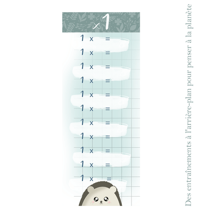 Tables de multiplication ROSE - Alonaly
