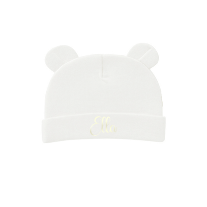 Bonnet bébé avec petites oreilles d'ours - Alonaly