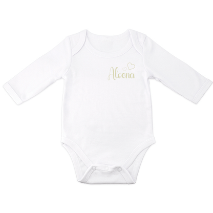 Tenue de naissance à personnaliser Coeur - Alonaly