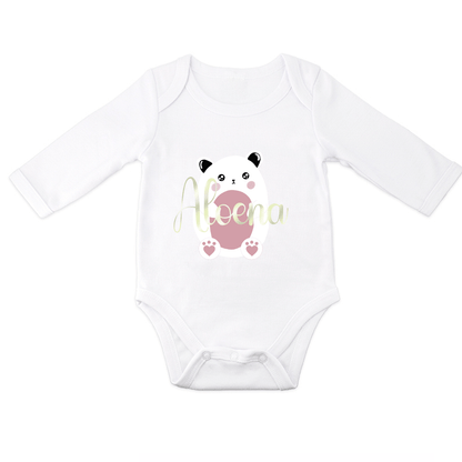Tenue de naissance à personnaliser Ours/Panda - Alonaly