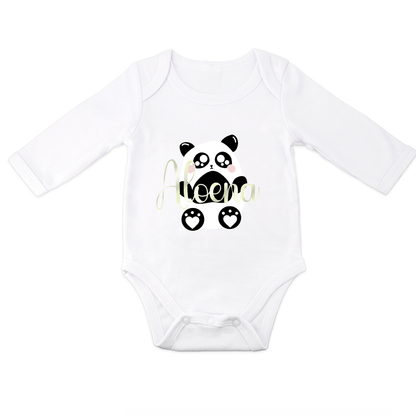Tenue de naissance à personnaliser Ours/Panda - Alonaly